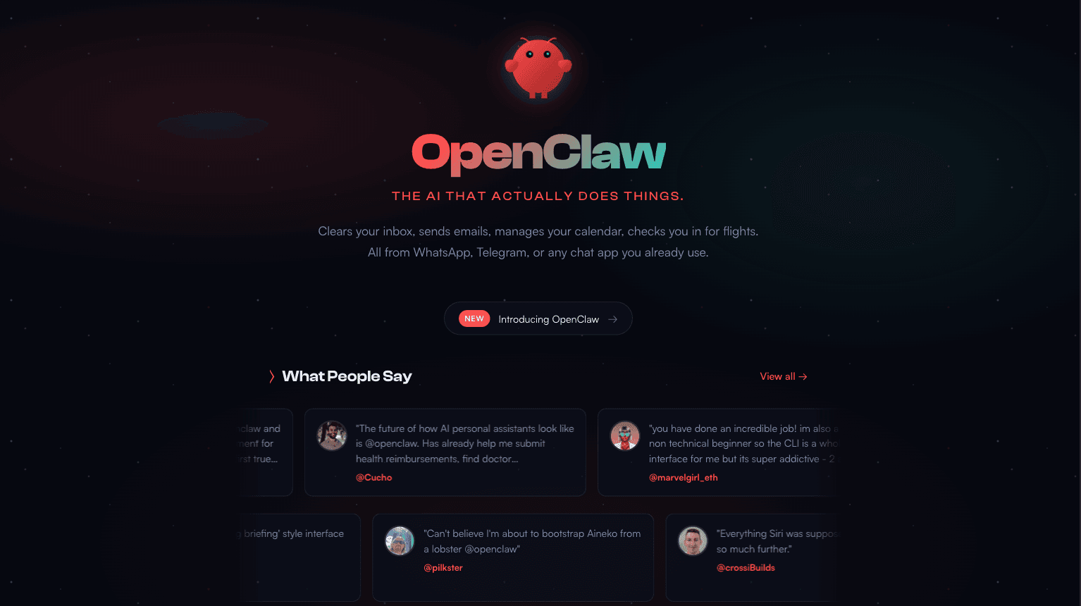 OpenClaw screenshot