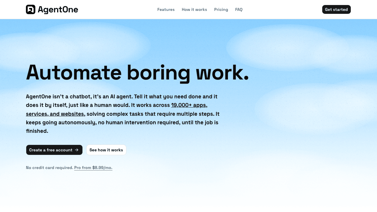 AgentOne screenshot