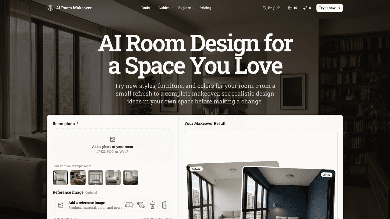 AI Room Makeover screenshot