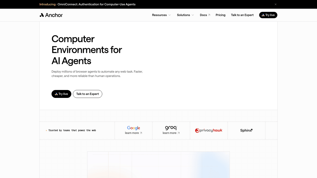 Anchor screenshot