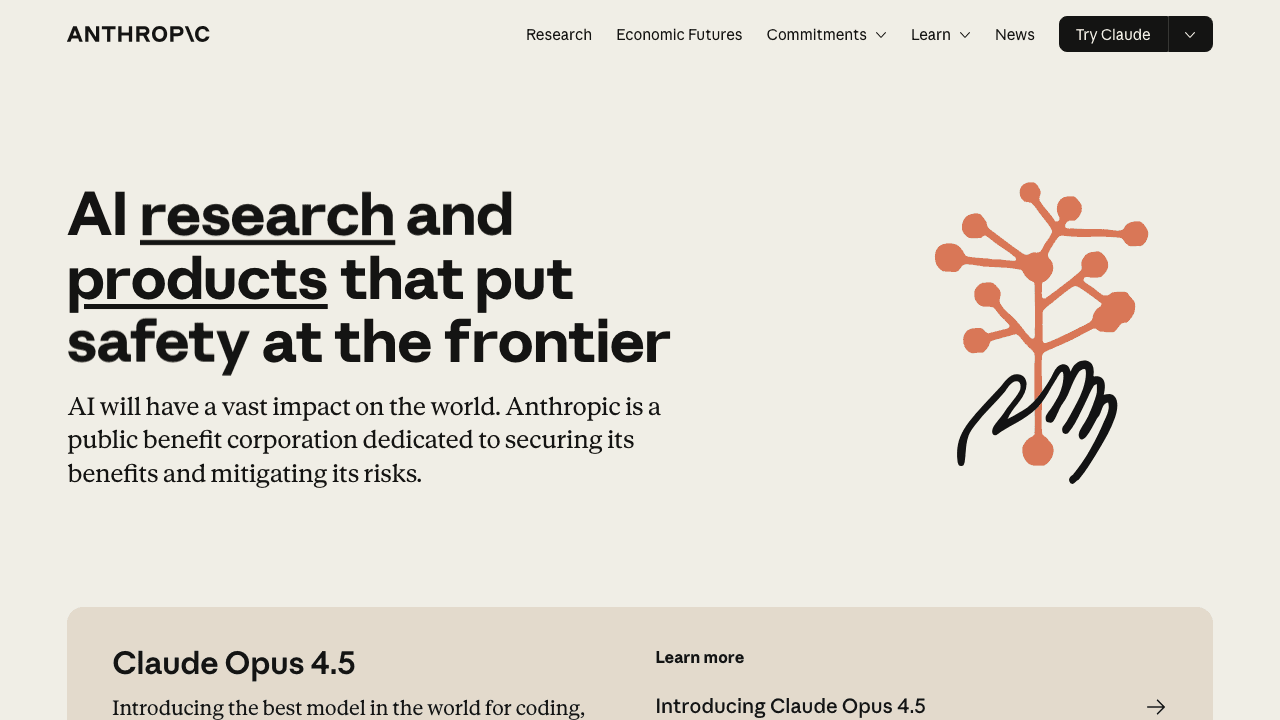 Anthropic API screenshot