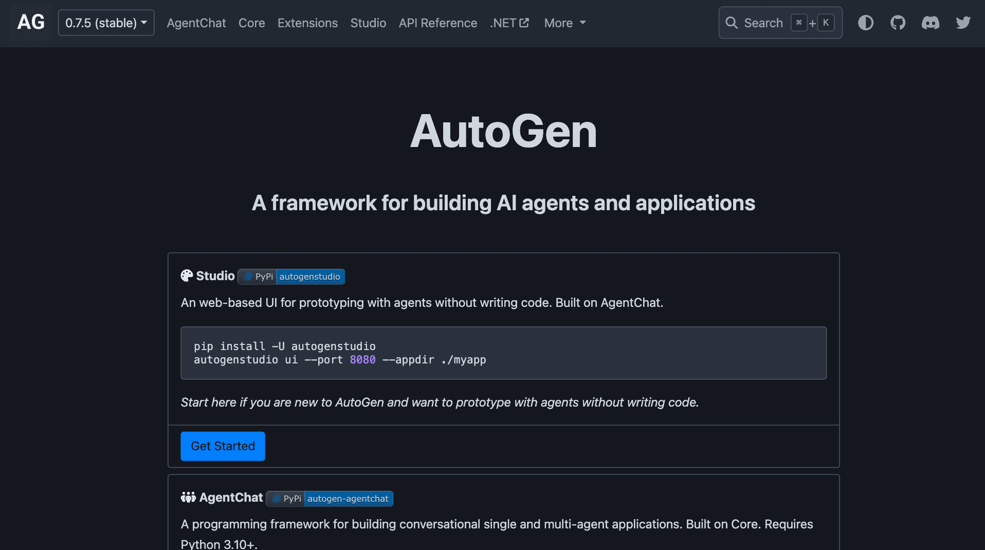 Microsoft AutoGen screenshot