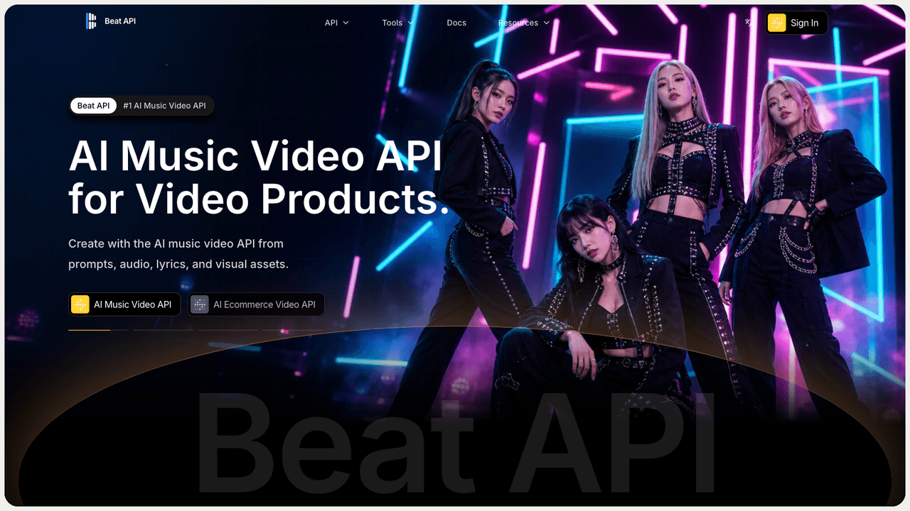 Beat API screenshot