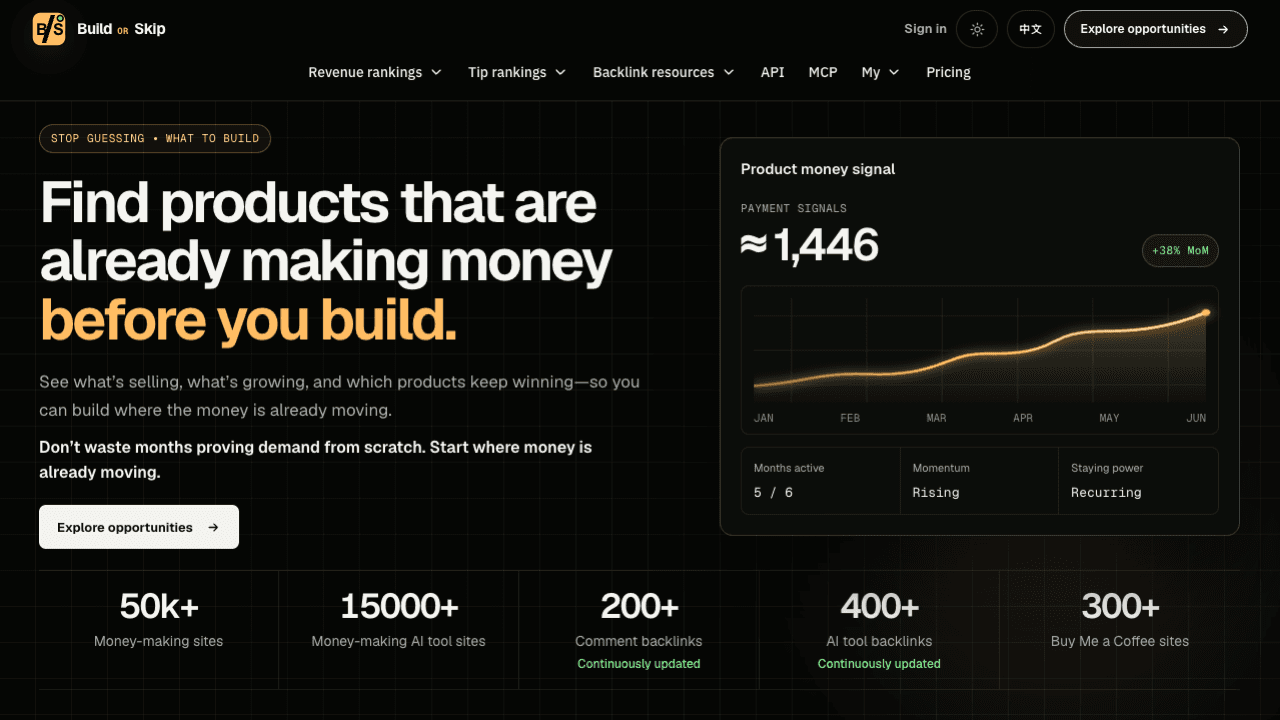 Build or Skip screenshot