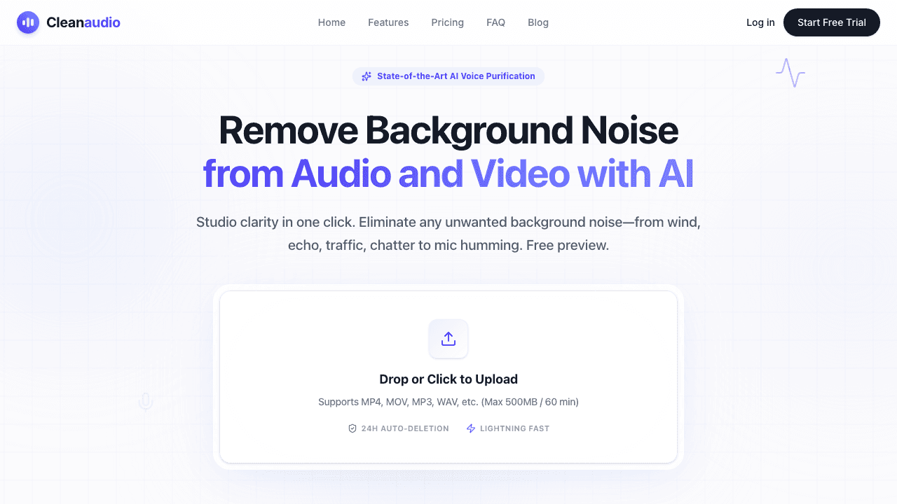 CleanAudio AI screenshot