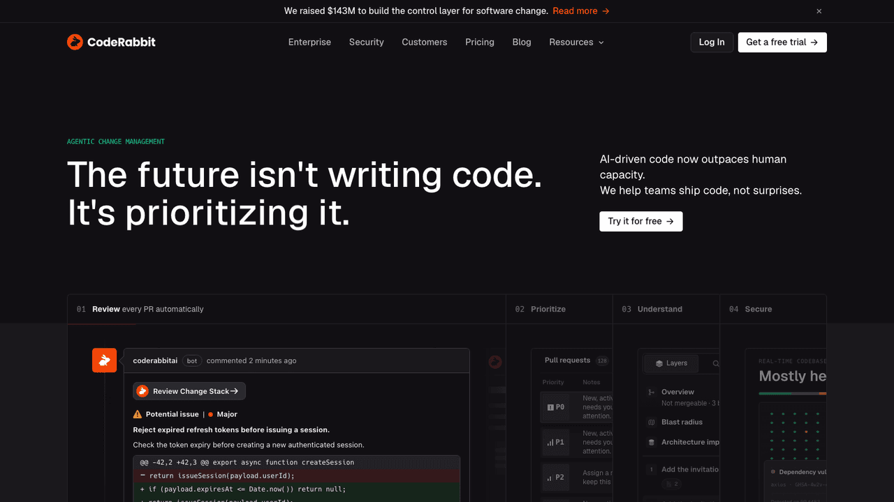 CodeRabbit screenshot