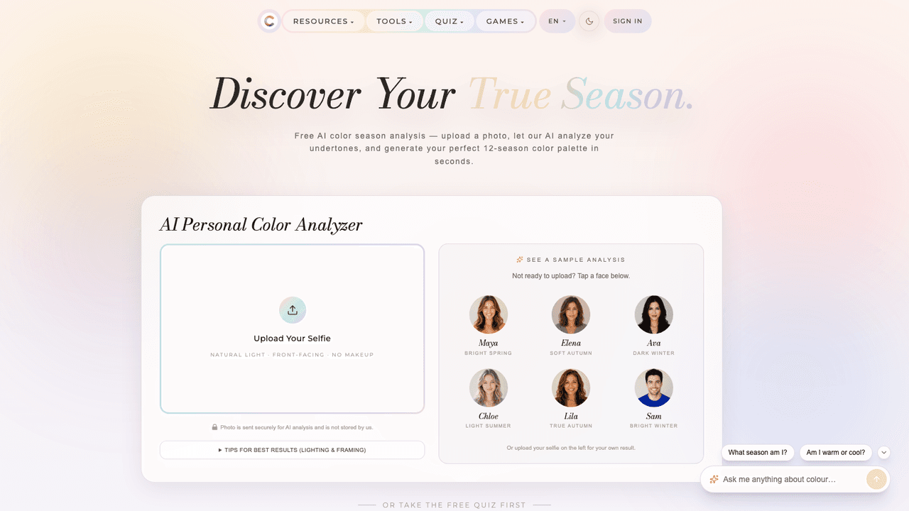 Color Season AI screenshot