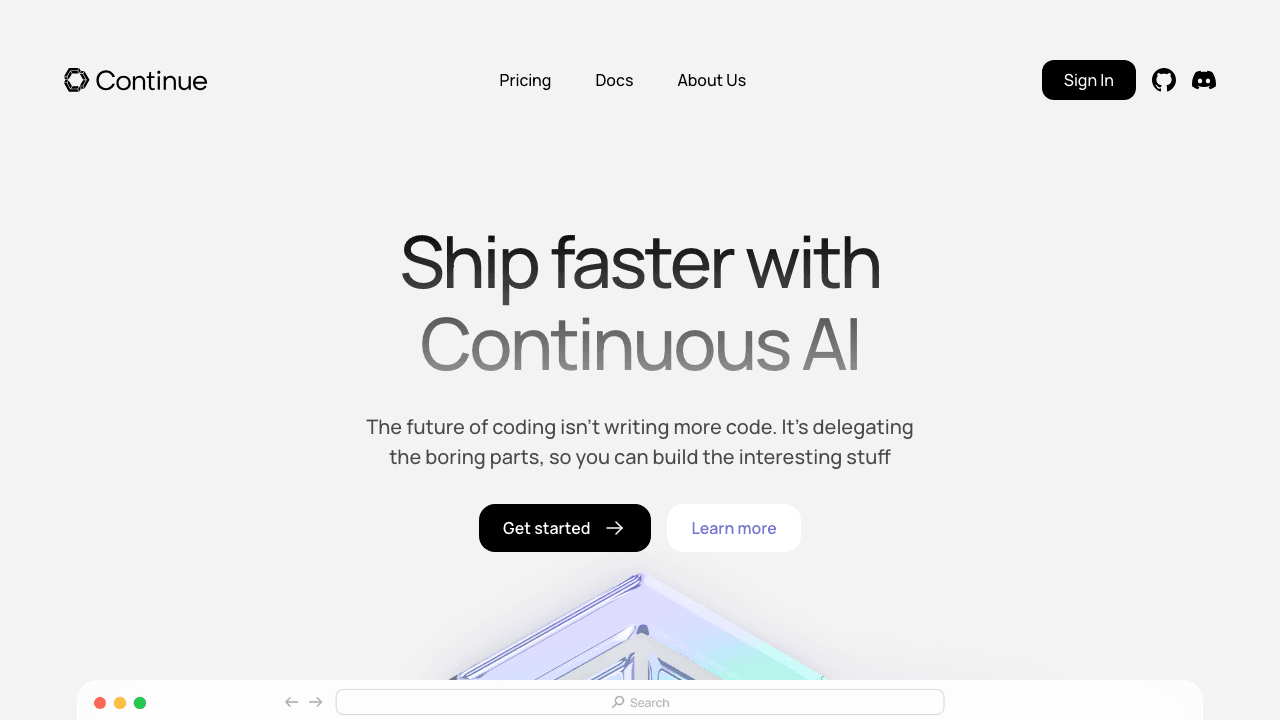 Continue.dev screenshot