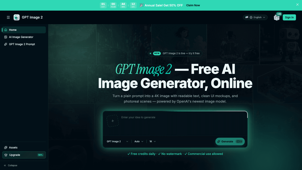 GenImage AI screenshot