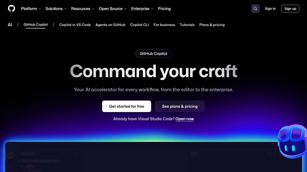 GitHub Copilot screenshot