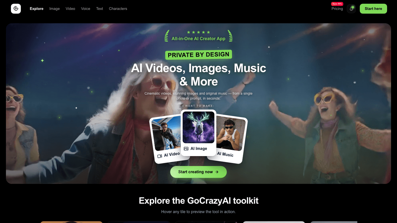 GoCrazyAI screenshot