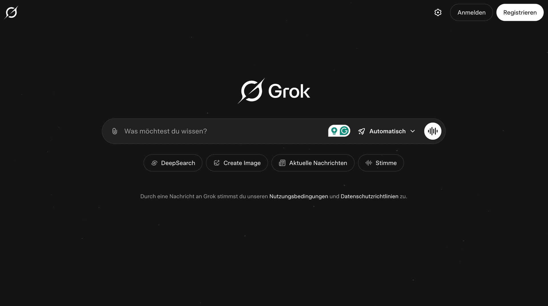 Grok screenshot