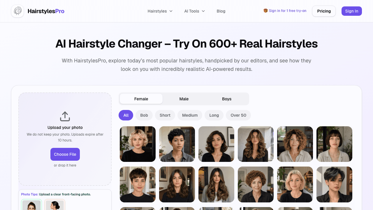 HairstylesPro screenshot