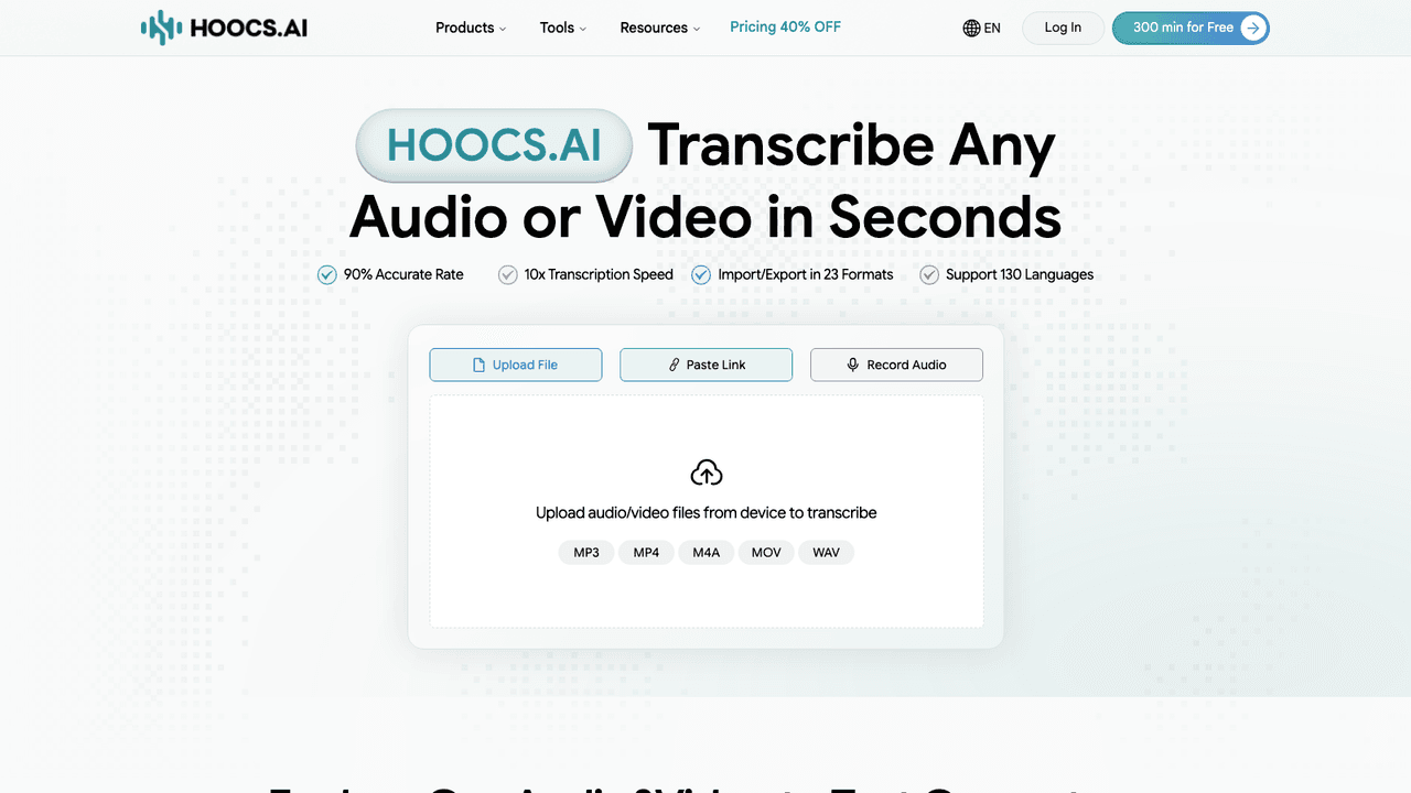 Hoocs AI screenshot
