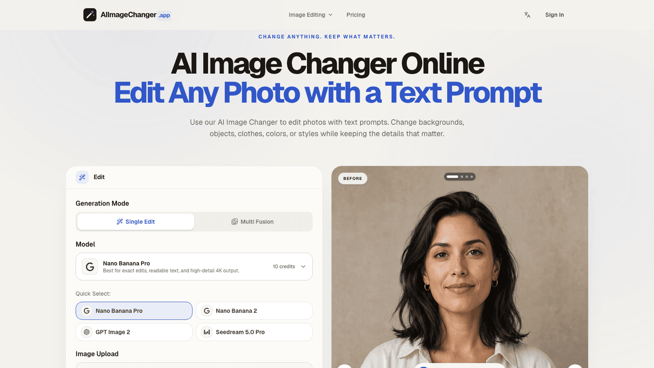 AI Image Changer screenshot