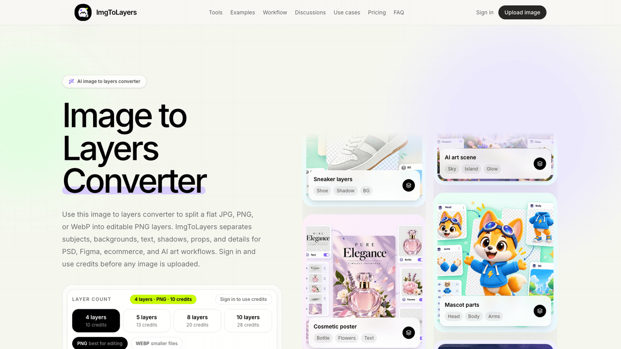 ImgToLayers screenshot