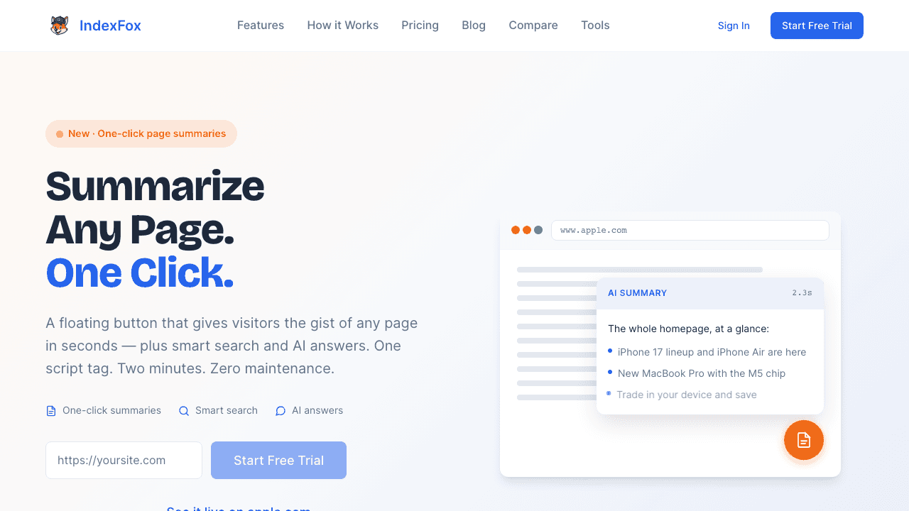 IndexFox screenshot