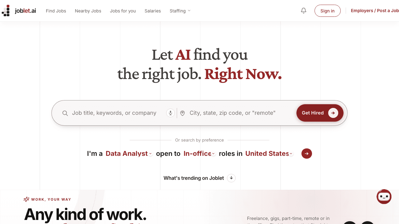 Joblet.ai screenshot