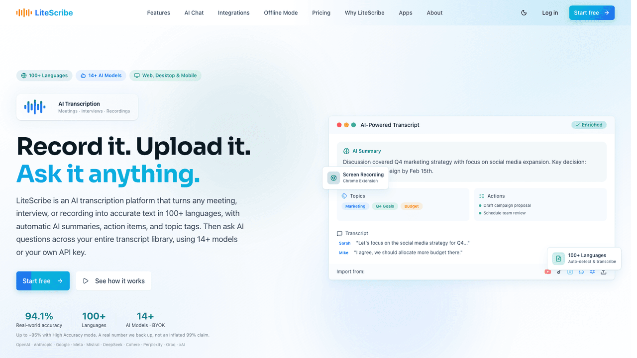 LiteScribe screenshot
