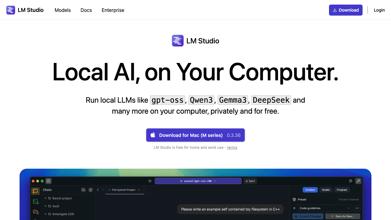LM Studio screenshot