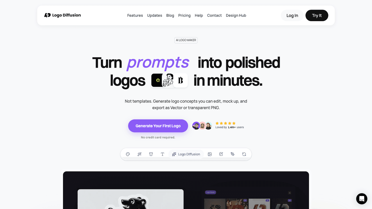 Logo Diffusion screenshot