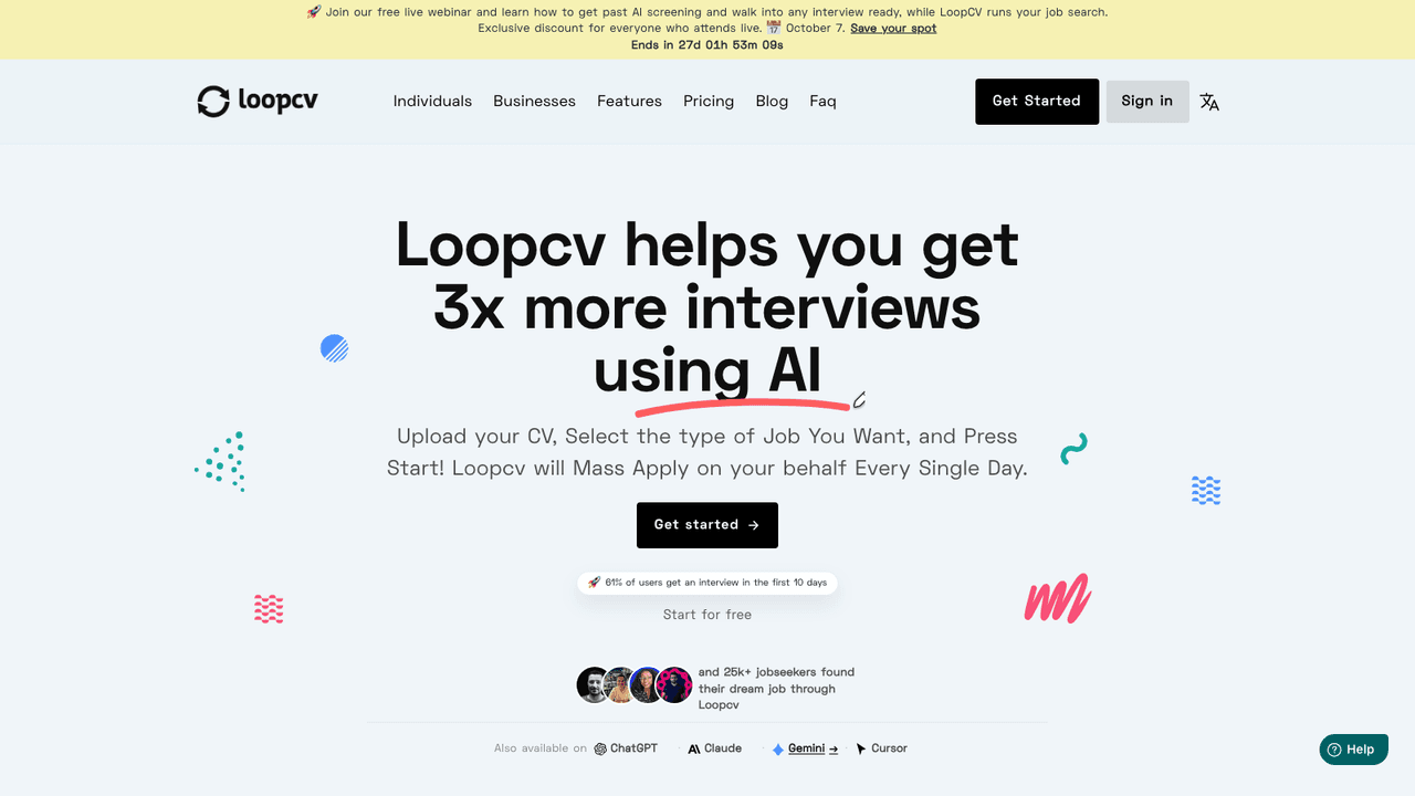 LoopCV screenshot