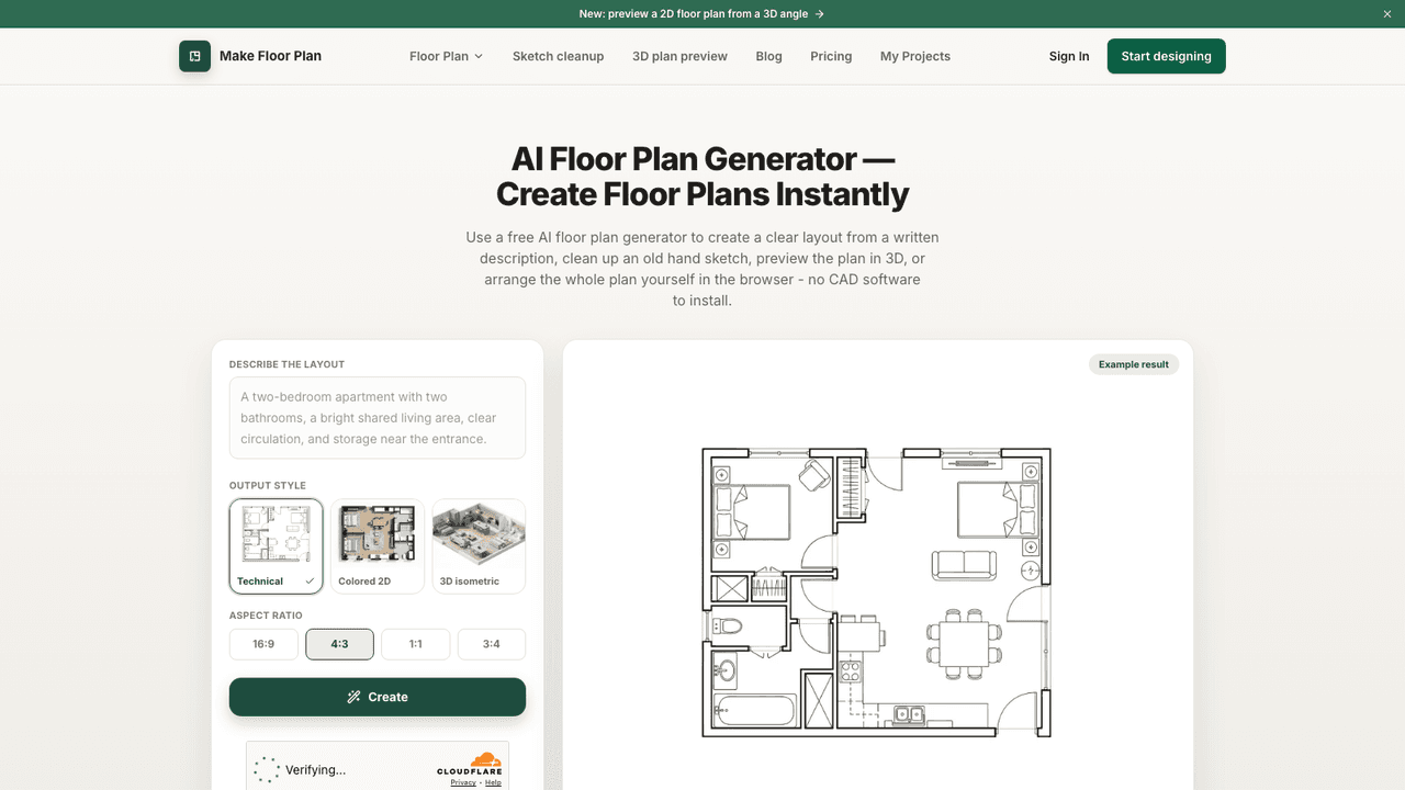 MakeFloorPlan screenshot