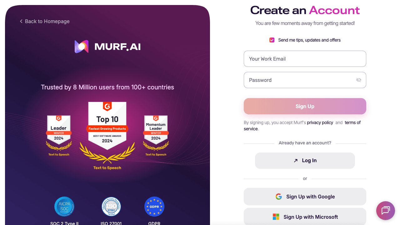 Murf Studio screenshot