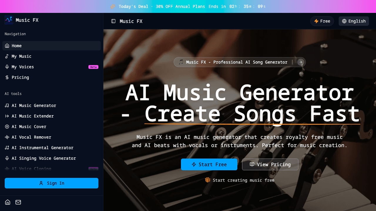 Music FX screenshot