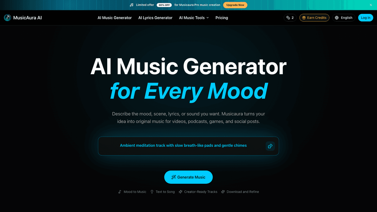 MusicAura AI screenshot