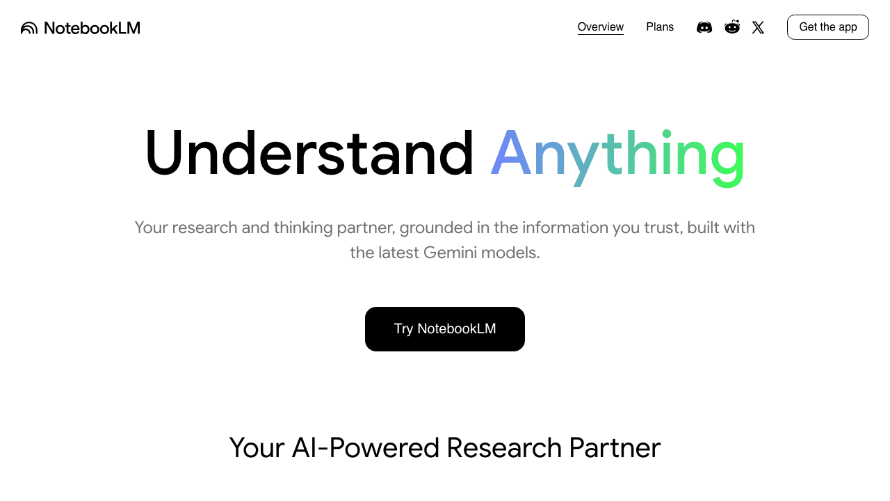 NotebookLM screenshot