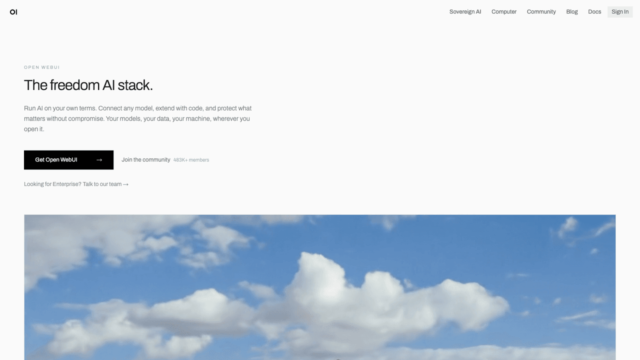 Open WebUI screenshot
