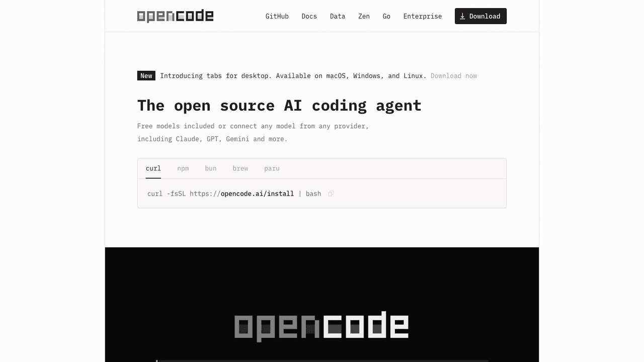 OpenCode screenshot