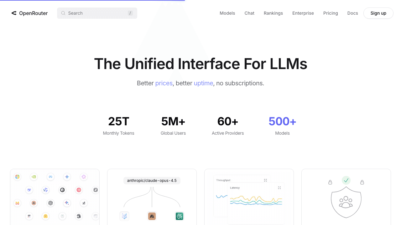 OpenRouter screenshot