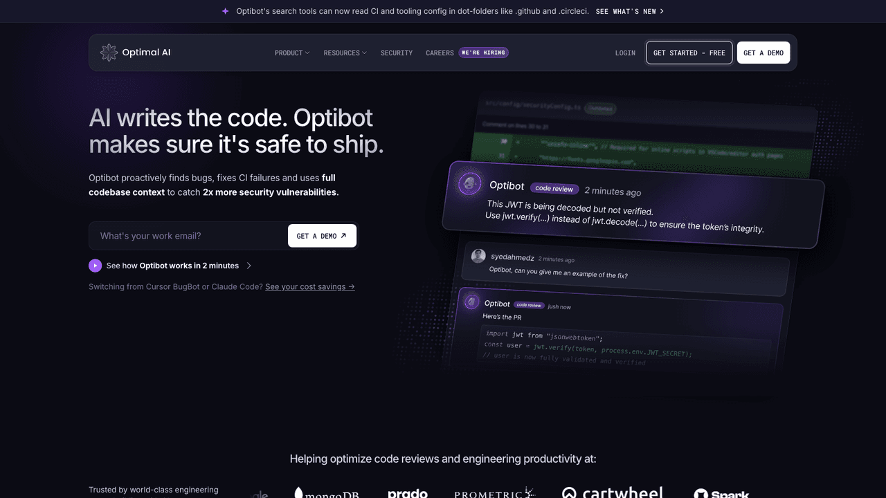 Optibot screenshot
