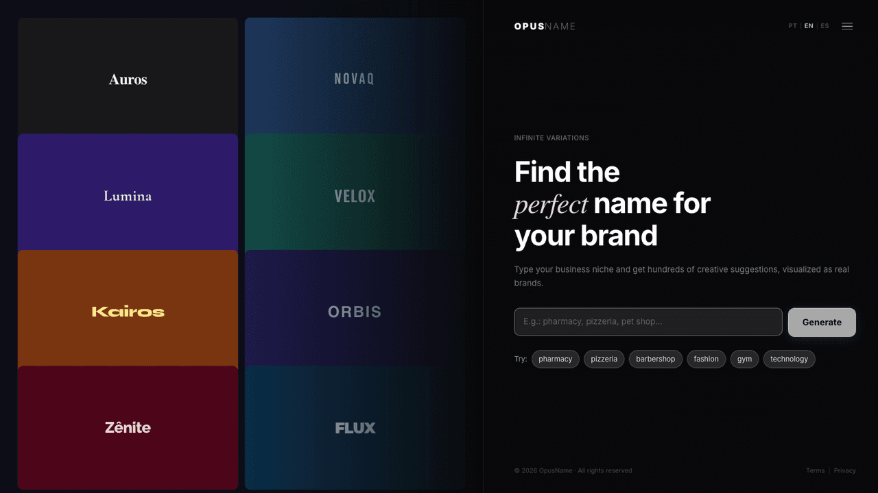 OpusName screenshot