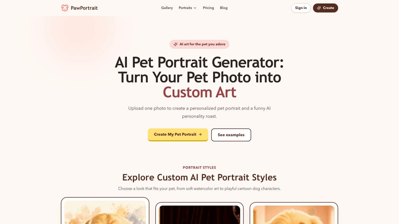 PawPortrait screenshot