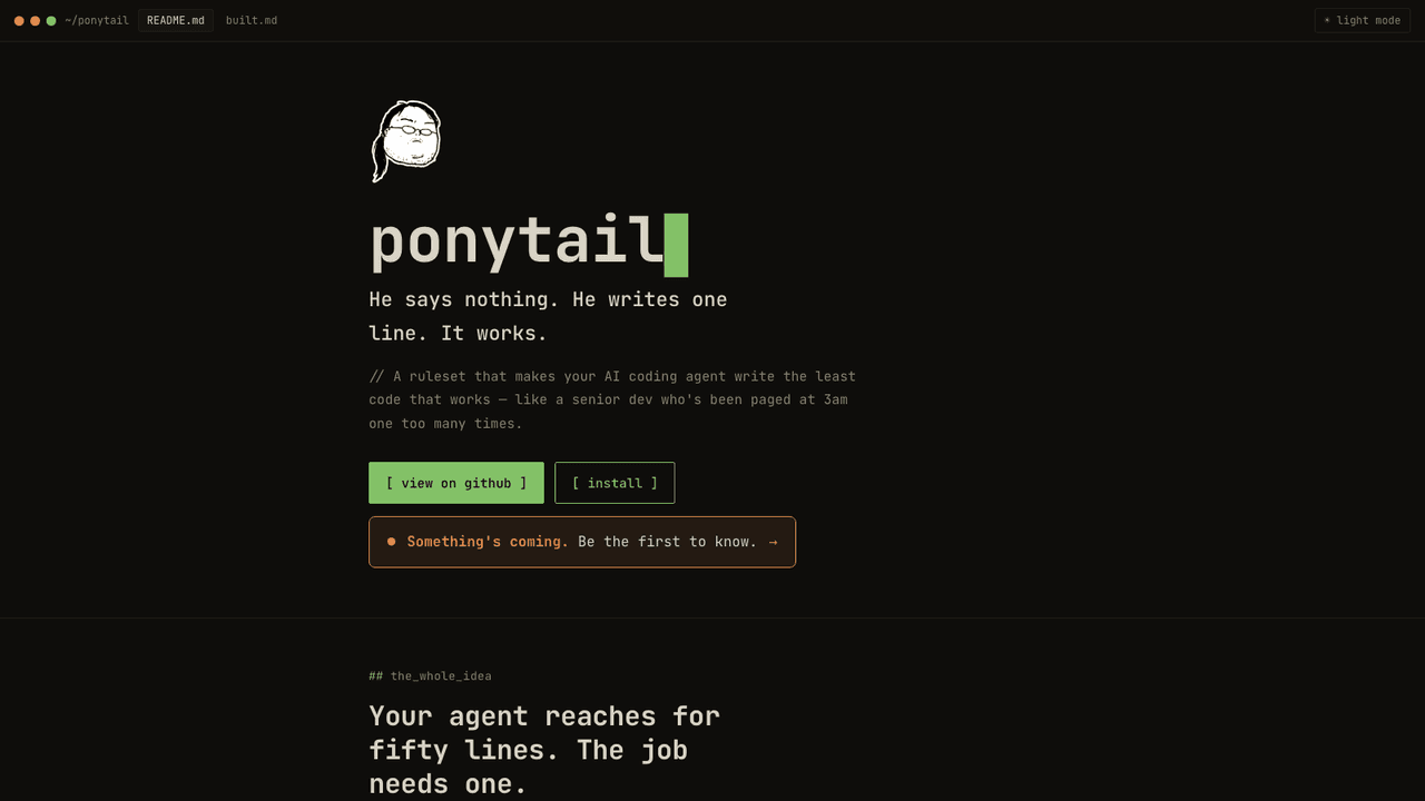 Ponytail screenshot
