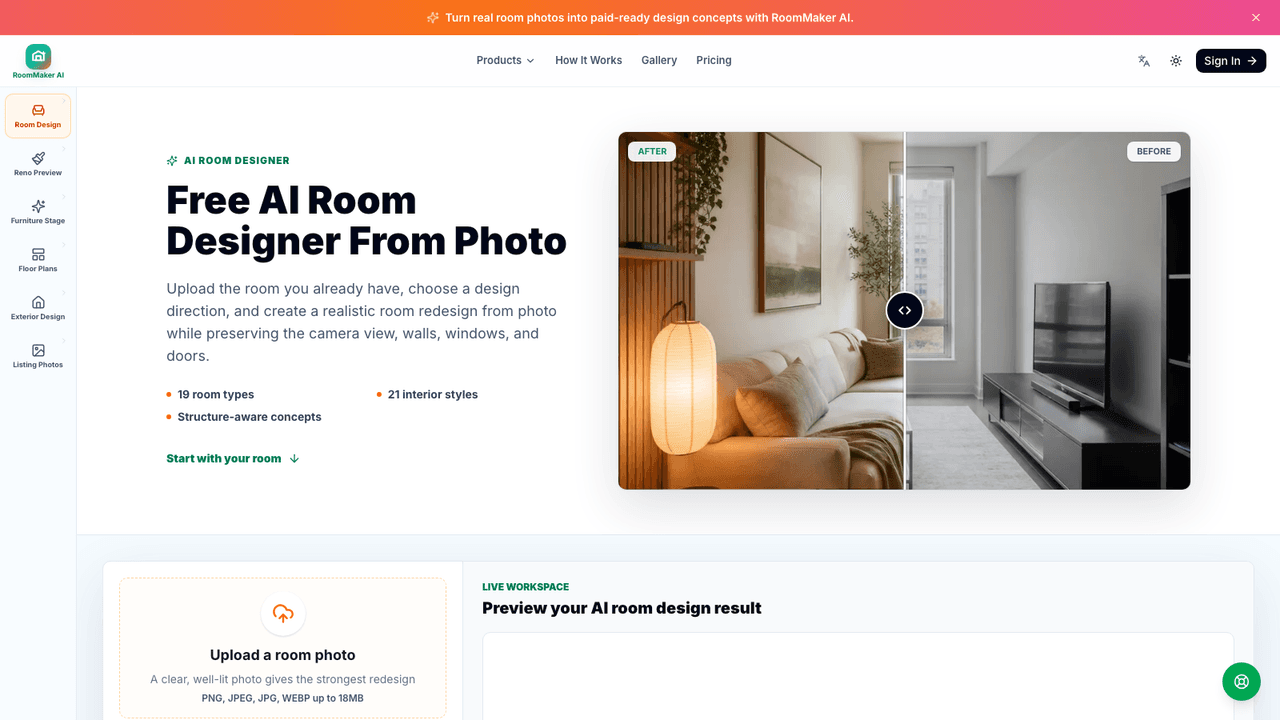 RoomMaker AI screenshot