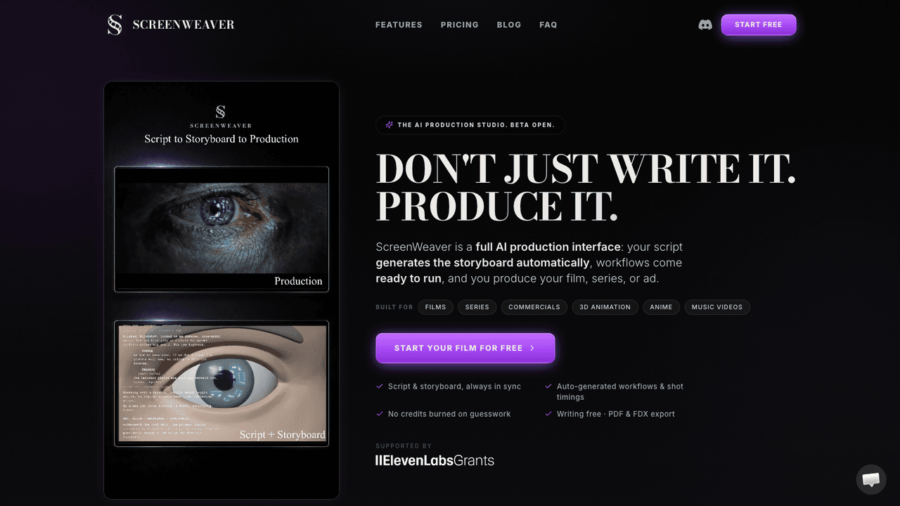 ScreenWeaver screenshot