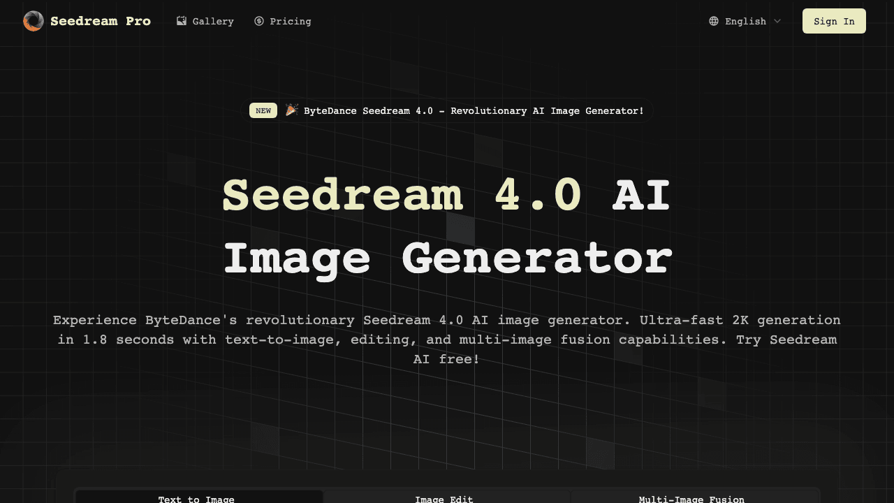 Seedream Pro screenshot