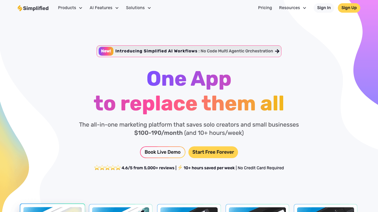 Simplified screenshot