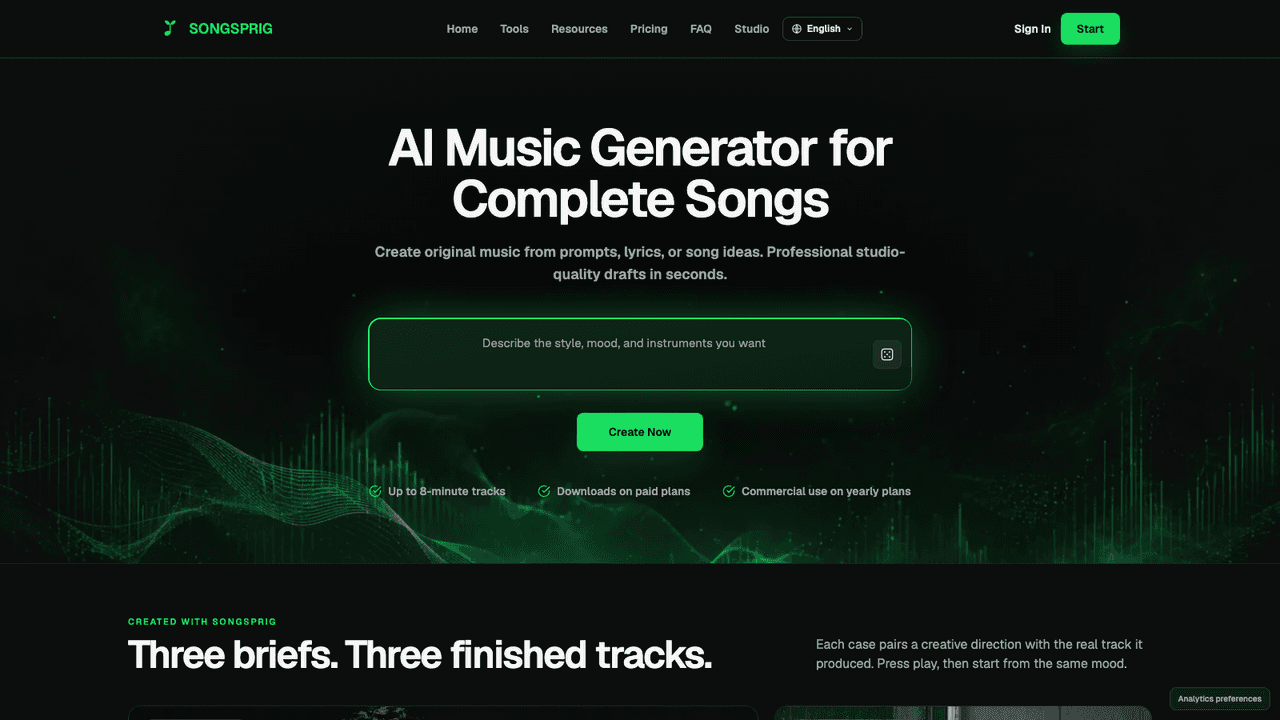 SongSprig screenshot