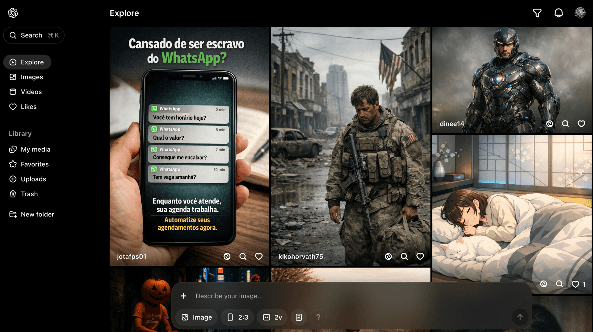 OpenAI Sora screenshot