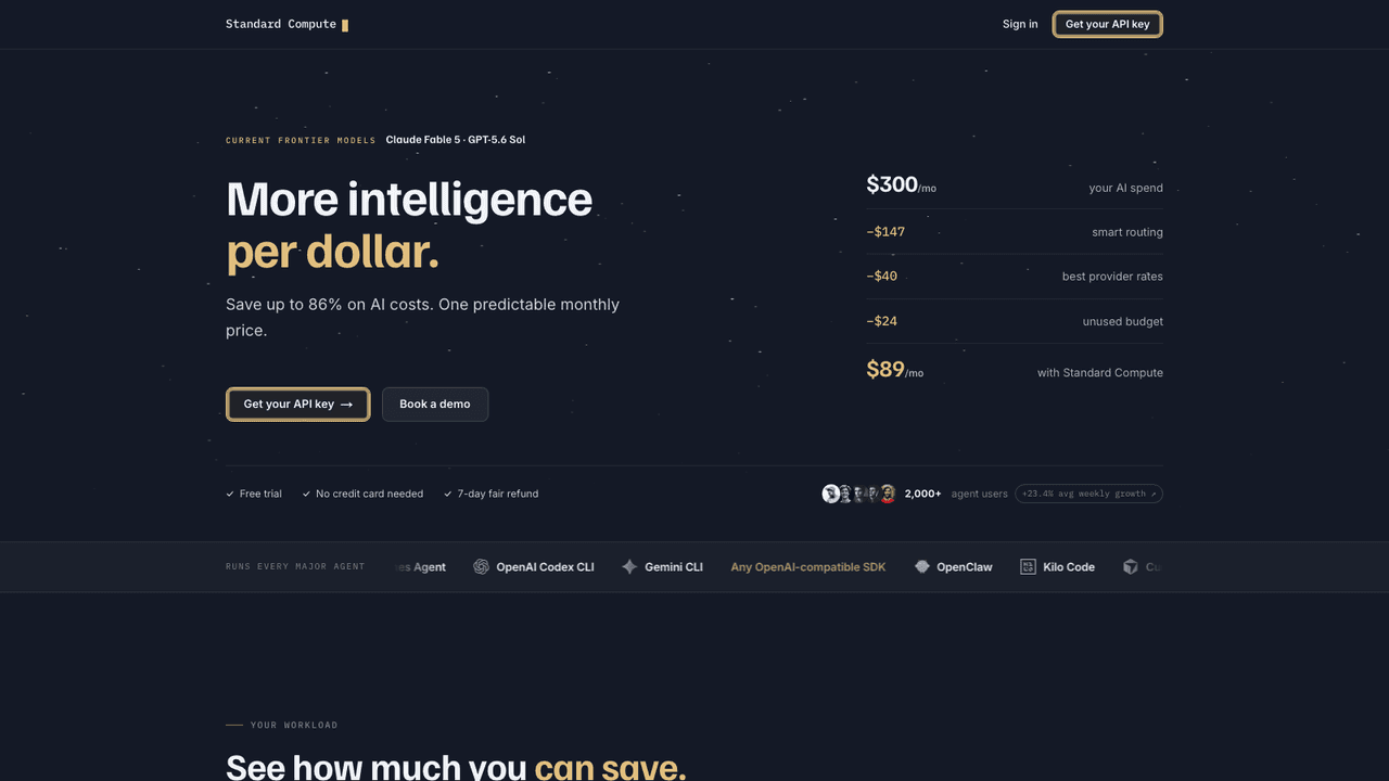 Standard Compute screenshot
