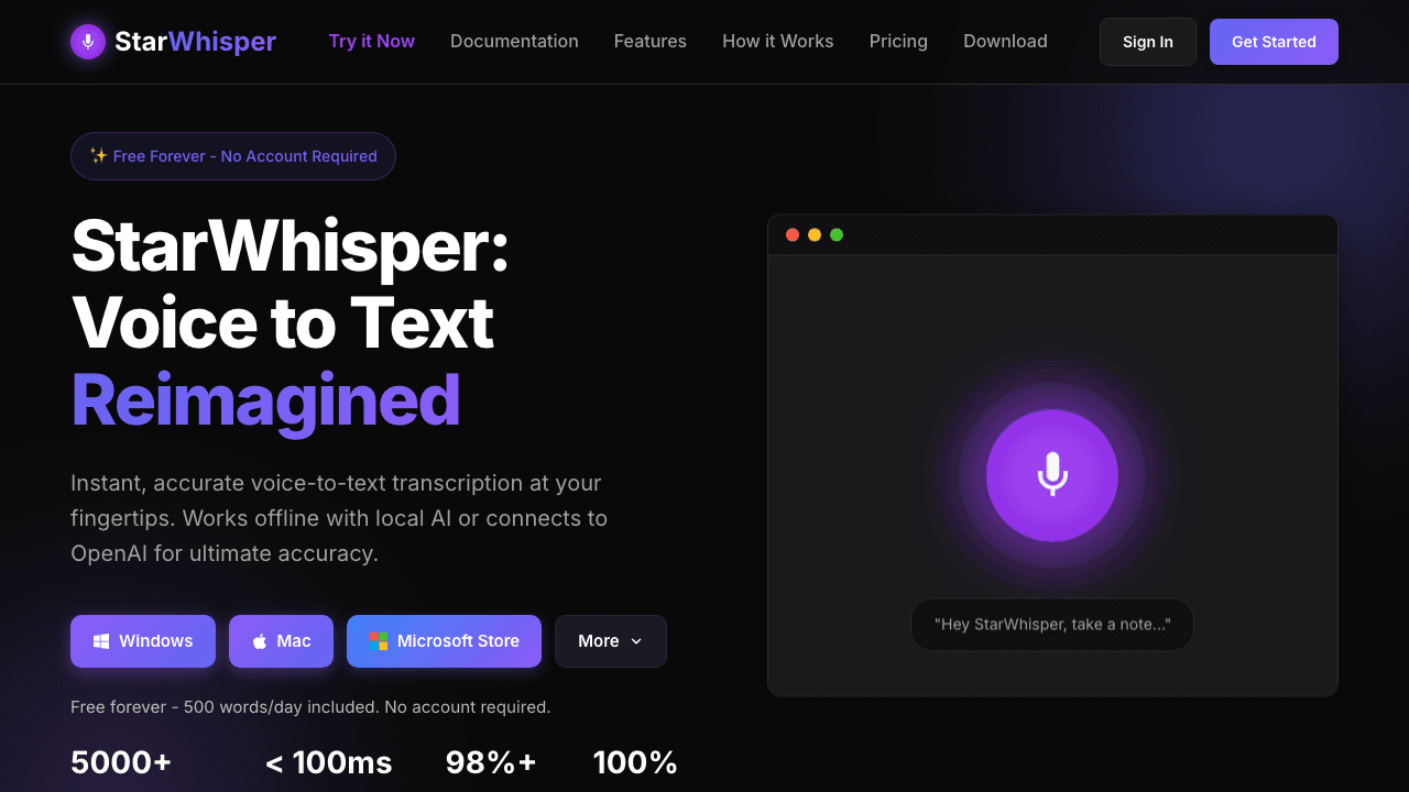 StarWhisper screenshot