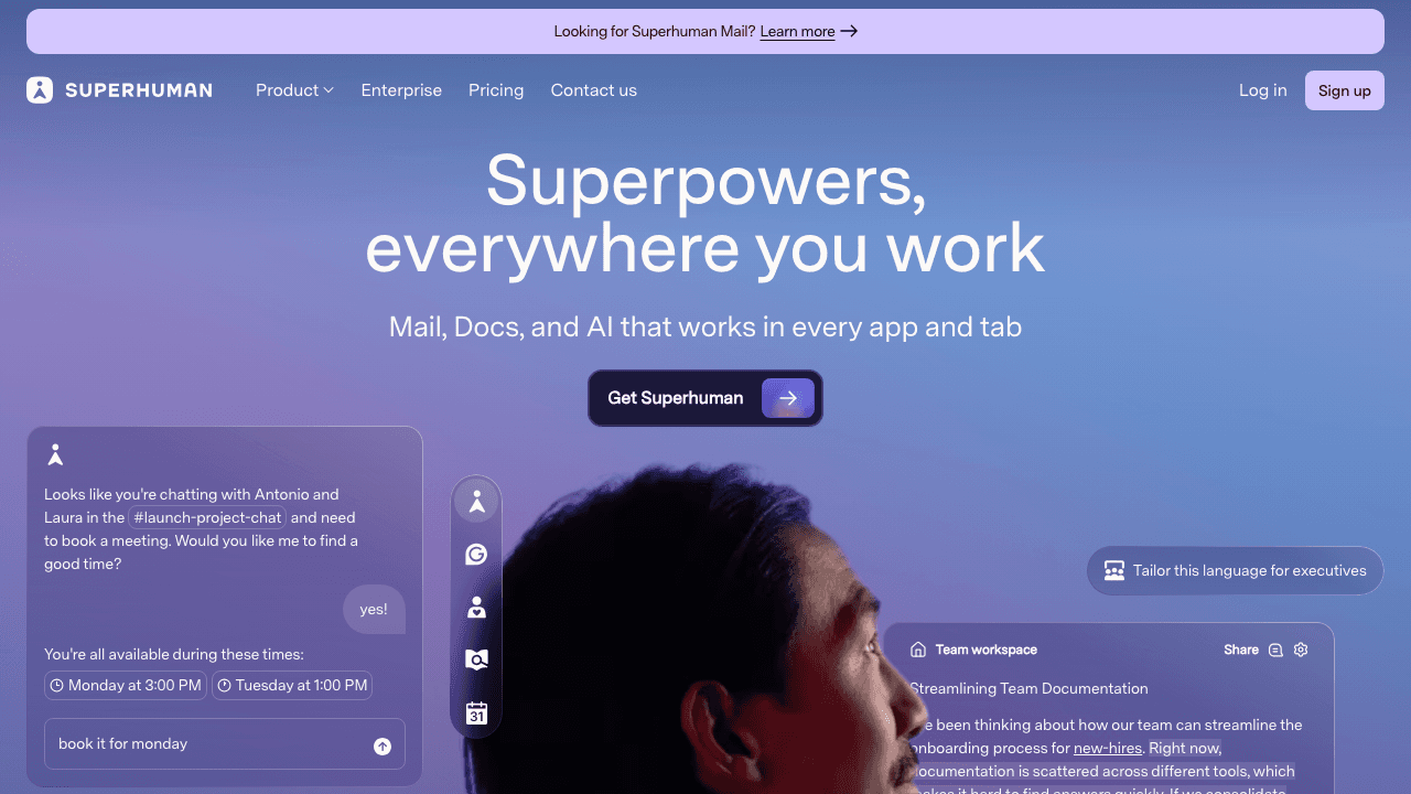 Superhuman screenshot