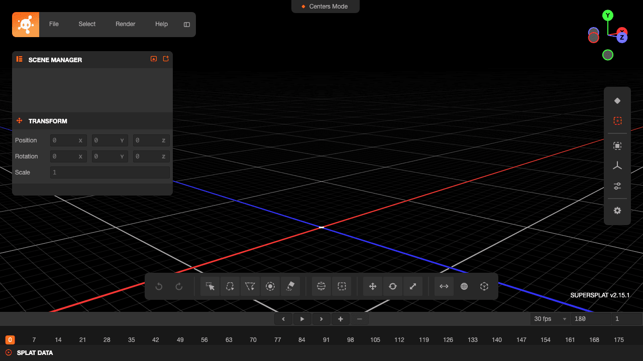 SuperSplat Editor screenshot