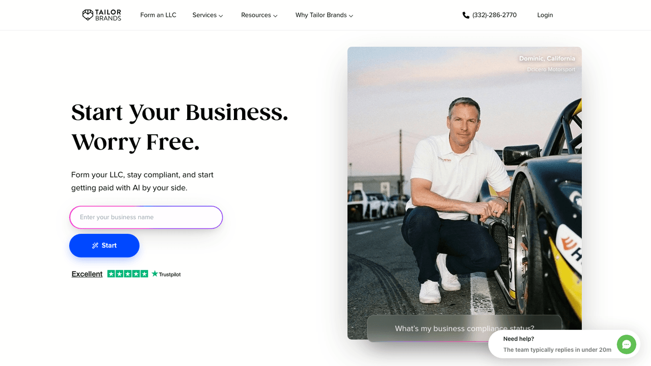 Tailor Brands screenshot