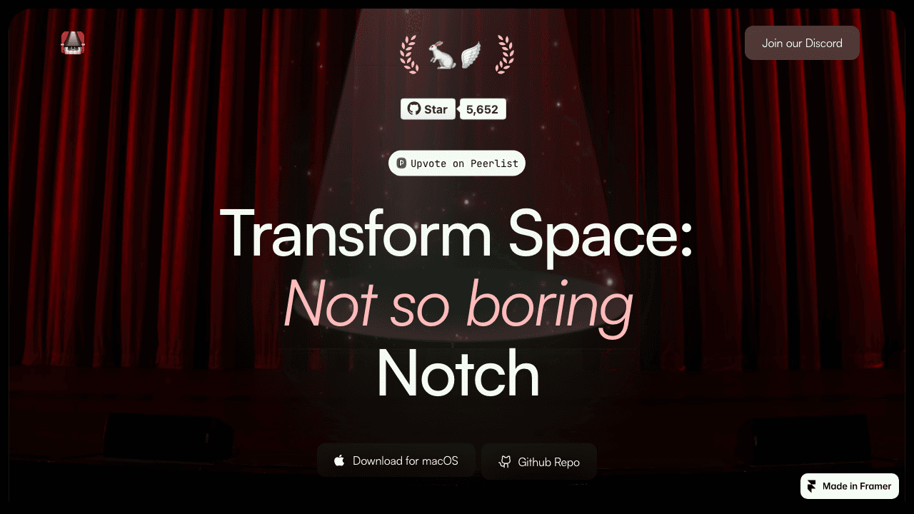 TheBoringNotch screenshot